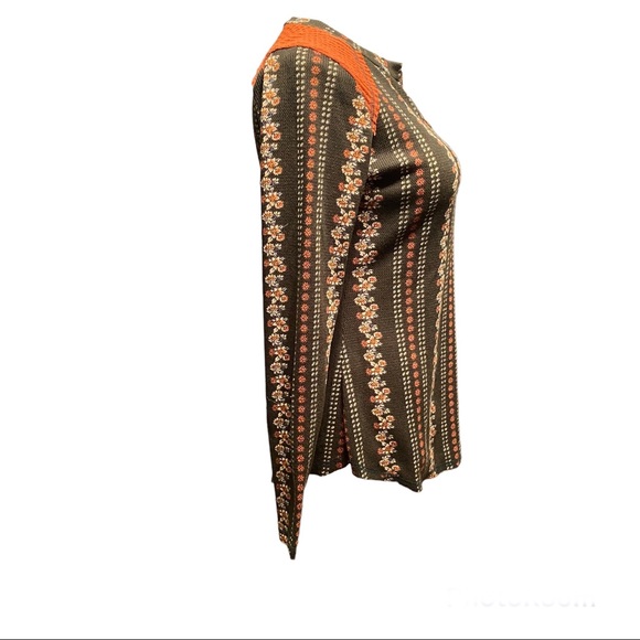 Ces Femme Scandi Floral Print Thermal Henley - Picture 3 of 7